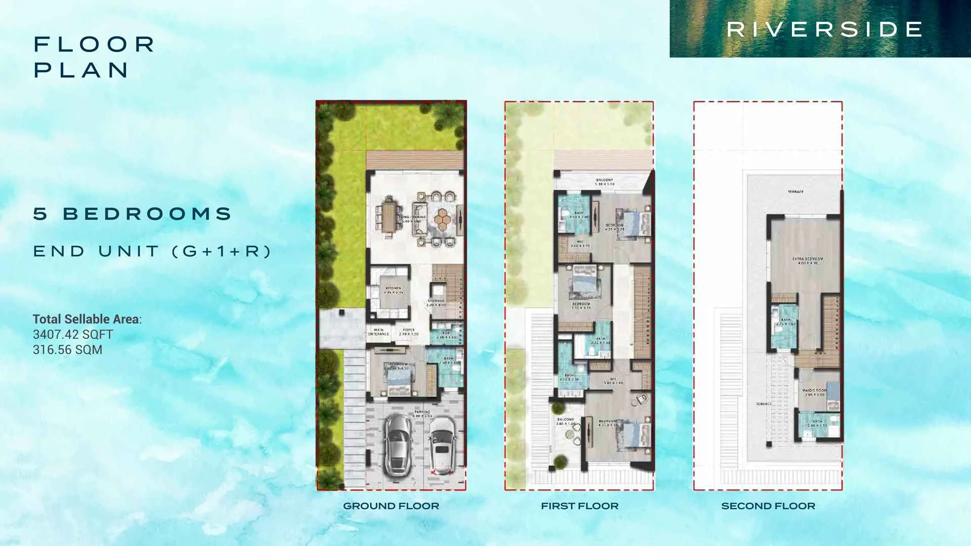 Damac Riverside by Damac Properties floor plan